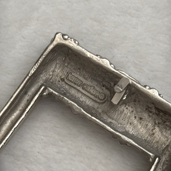 {VTG} Carlisle | Leather Belt Karen Callan Metal Buckle 1613 (M) - Picture 12 of 16